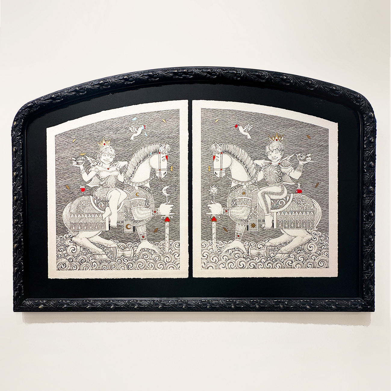 Love Series (Fairy Tale ), Ink on paper / 101.5 x 63 cm / 2025